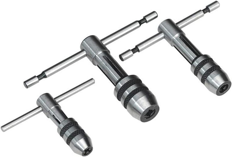 PRAZTECHÂ® ATW-0053 Adjustable T-Handle Tap Wrench Set â€“ 3 Piece M1-M4 / M4-M8 / M6-M12 - Image 1